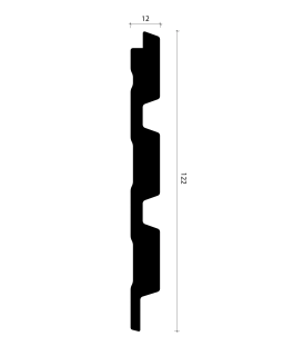 Стеновая панель Alpine Walls LineArt ECO269W Полистирол 2900*122*12 мм-foto2
