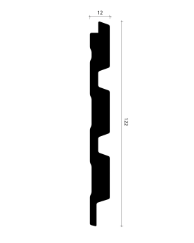 Стеновая панель Alpine Walls LineArt ECO269W Полистирол 2900*122*12 мм-foto2
