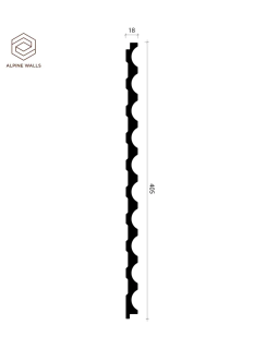 Стеновая панель Alpine Walls LineArt ECO81031 Полиуретан 2900*405*18 мм-foto2