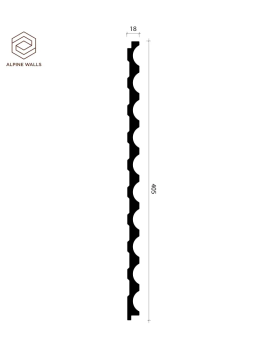 Стеновая панель Alpine Walls LineArt ECO81031 Полиуретан 2900*405*18 мм-foto2