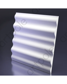 3D панель Artpole Wave Platinum Гипс с виниловым покрытием 600*600*41 мм