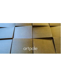 3d панель Artpole Kvadro Platinum Гипс с виниловым покрытием 100*200*100-200*30 мм-foto11