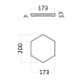 3d панель Artpole Heksa Elementary Гипс 200*173*17-37 мм