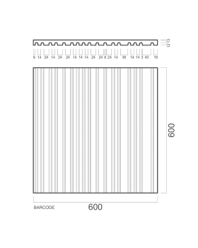 3D панель Artpole Barcode Гипс С подсветкой-foto2