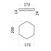 3d панель Artpole Heksa Elementary Гипс 200*173*17-37 мм