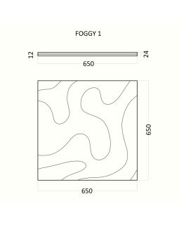 3d панель Artpole Foggy Гипс 650*650*24 мм-foto7
