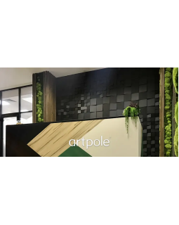 3d панель Artpole Kvadro Platinum Гипс с виниловым покрытием 100*200*100-200*30 мм-foto4