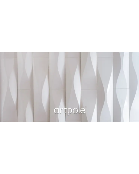 3d панель Artpole Waterfall Platinum Гипс с виниловым покрытием 600*150*45 мм-foto5