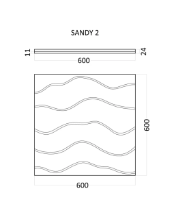 3d панель Artpole Sandy Гипс 600*600*24-80 мм-foto10