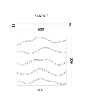 3d панель Artpole Sandy Гипс 600*600*24-80 мм-foto10