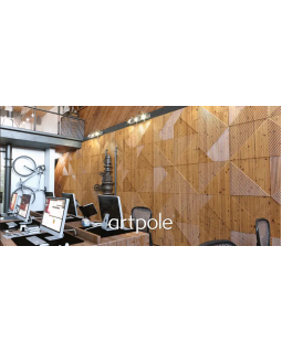 3D панель Artpole Fields Platinum Гипс с виниловым покрытием 600*600*33 мм-foto7