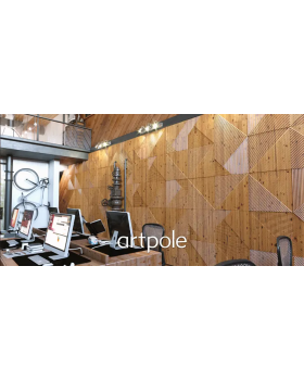 3D панель Artpole Fields Platinum Гипс с виниловым покрытием 600*600*33 мм-foto7