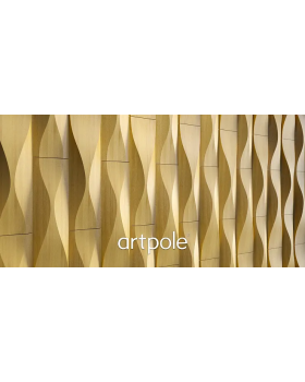 3d панель Artpole Waterfall Platinum Гипс с виниловым покрытием 600*150*45 мм-foto6