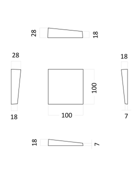 3d панель Artpole Kvadro Elementary Гипс 100-200*100*200*30 мм-foto2