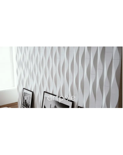3d панель Artpole Waterfall Platinum Гипс с виниловым покрытием 600*150*45 мм-foto3