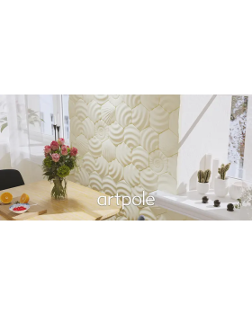 3d панель Artpole Heksa Platinum Гипс с виниловым покрытием 200*173*17*37 мм-foto5
