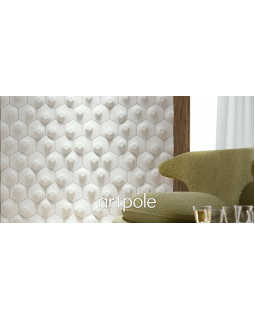 3d панель Artpole Heksa Platinum Гипс с виниловым покрытием 200*173*17*37 мм-foto7