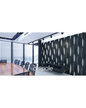3D панель Artpole Surf M-0070 Гипс с виниловым покрытием 1008*201*110 мм-foto3