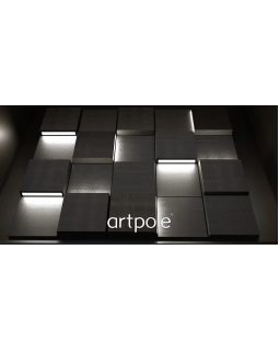 3d панель Artpole Tetris Platinum Гипс c виниловым покрытием 120*120*13-33 мм-foto4