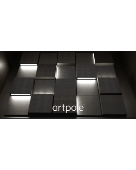 3d панель Artpole Tetris Platinum Гипс c виниловым покрытием 120*120*13-33 мм-foto4