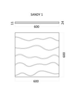 3d панель Artpole Sandy Гипс 600*600*24-80 мм-foto9