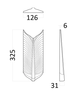 3d панель Artpole Pero Platinum Гипс c виниловым покрытием 325*126*31 мм-foto2