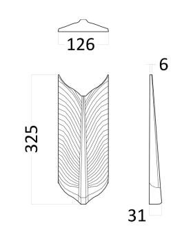 3d панель Artpole Pero Platinum Гипс c виниловым покрытием 325*126*31 мм-foto2