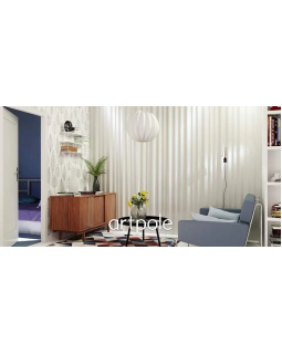 3D панель Artpole Wave Platinum Гипс с виниловым покрытием 600*600*41 мм-foto4