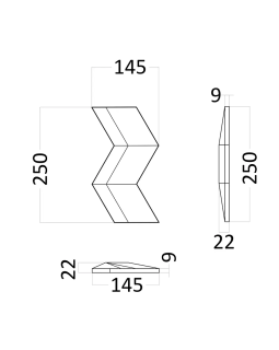 3d панель Artpole Mercury Platinum Гипс с виниловым покрытием 250*145*22 мм-foto2