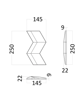 3d панель Artpole Mercury Platinum Гипс с виниловым покрытием 250*145*22 мм-foto2