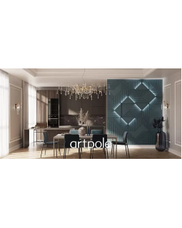 3D панель Artpole Pifagor Гипс 600*600*24 мм-foto3