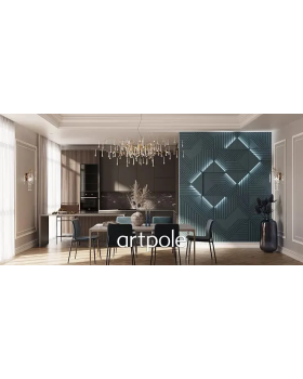 3D панель Artpole Pifagor Гипс 600*600*24 мм-foto3