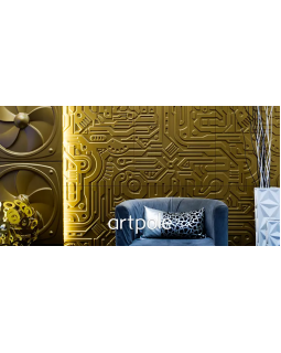 3d панель Artpole Ex-Machina Elementary Гипс 600*600*20 мм-foto4