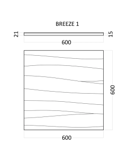 3d панель Artpole Breeze Гипс 600*600*21 мм-foto4