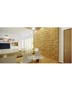 3d панель Artpole Kvadro Platinum Гипс с виниловым покрытием 100*200*100-200*30 мм-foto5