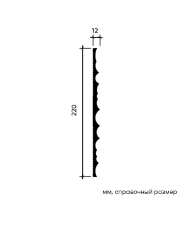 Декоративная панель Европласт U.6.59.105 Пенополистирол 2000-2800*220*12 мм-foto3