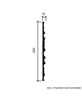 Декоративная панель Европласт U.6.59.105 Пенополистирол 2000-2800*220*12 мм-foto3
