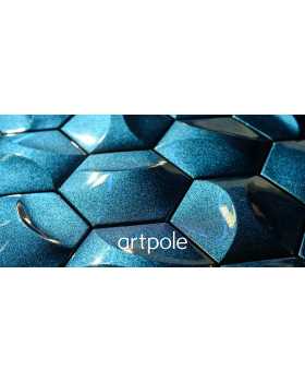 3d панель Artpole Heksa Platinum Гипс с виниловым покрытием 200*173*17*37 мм-foto2