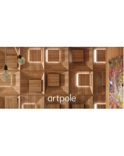 3D панель Artpole Malevich Platinum Гипс c виниловым покрытием 600*600*42 мм-foto3