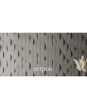 3d панель Artpole Stream Elementary Гипс 330-537*35-40*130 мм-foto7