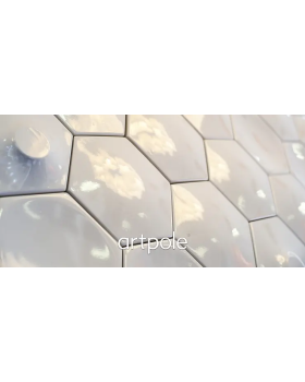 3d панель Artpole Heksa Platinum Гипс с виниловым покрытием 200*173*17*37 мм-foto8