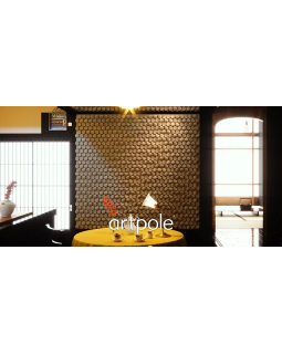 3d панель Artpole Oniks Platinum Гипс с виниловым покрытием 75*75*25 мм-foto3