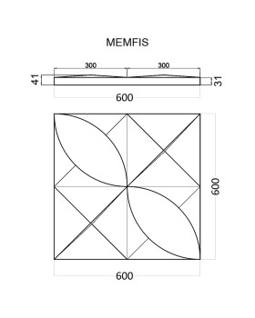 3D панель Artpole MEMFIS Elementary Гипс-foto2