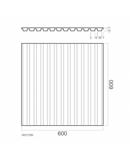 3d панель Artpole Vector Platinum Гипс с виниловым покрытием 600*600*21 мм-foto2