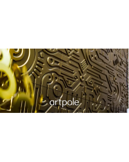 3d панель Artpole Ex-Machina Platinum Гипс с виниловым покрытием 600*600*20 мм-foto6