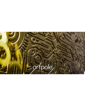 3d панель Artpole Ex-Machina Platinum Гипс с виниловым покрытием 600*600*20 мм-foto6