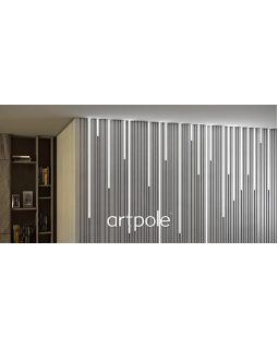 3D панель Artpole Barcode Гипс С подсветкой 600*600*25 мм-foto6