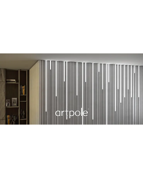 3D панель Artpole Barcode Гипс С подсветкой 600*600*25 мм-foto6