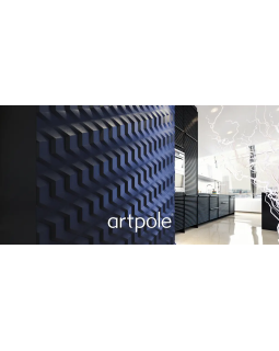 3d панель Artpole Mercury Platinum Гипс с виниловым покрытием 250*145*22 мм-foto3