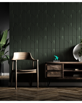 Декоративная панель Decoplume Wave Композитный полимер 300*100*10 мм-foto4